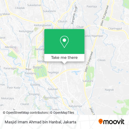Masjid Imam Ahmad bin Hanbal map