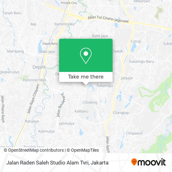 Jalan Raden Saleh Studio Alam Tvri map