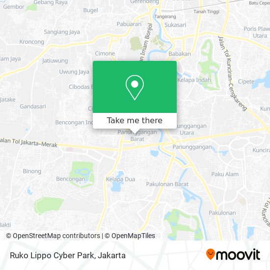 Ruko Lippo Cyber Park map