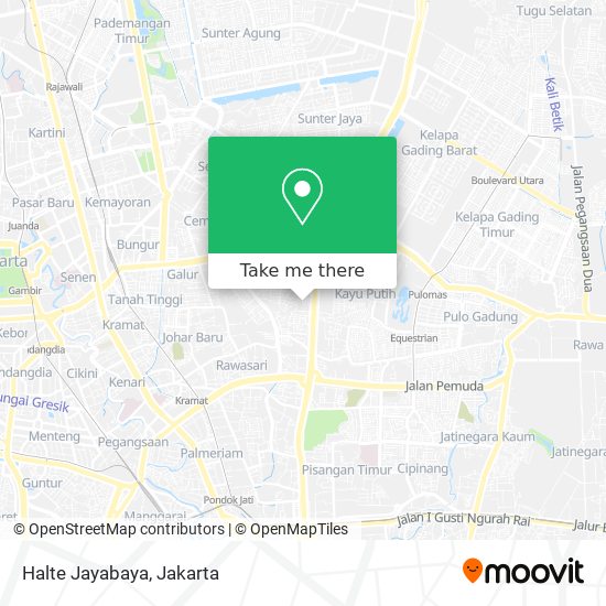 Halte Jayabaya map