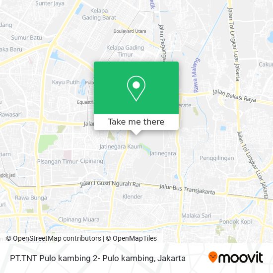 PT.TNT Pulo kambing 2- Pulo kambing map