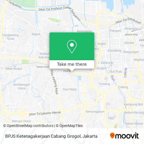 BPJS Ketenagakerjaan Cabang Grogol map