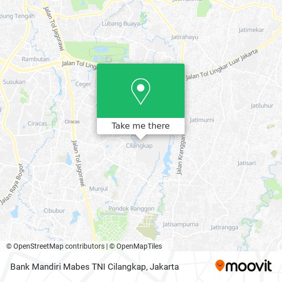 Bank Mandiri Mabes TNI Cilangkap map