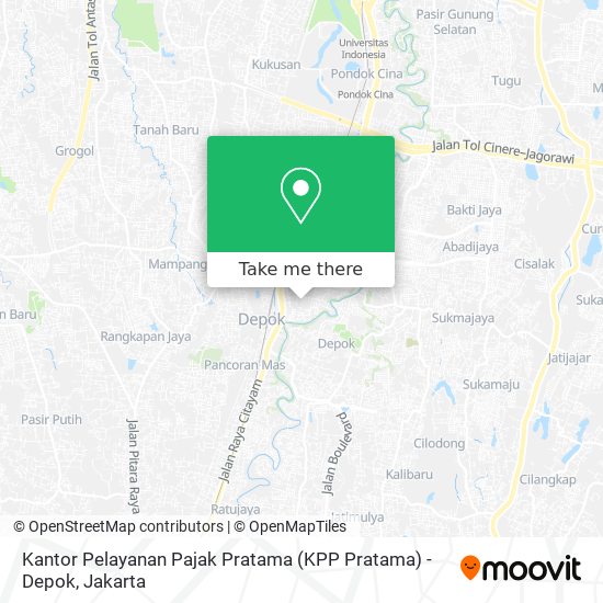 Kantor Pelayanan Pajak Pratama (KPP Pratama) - Depok map