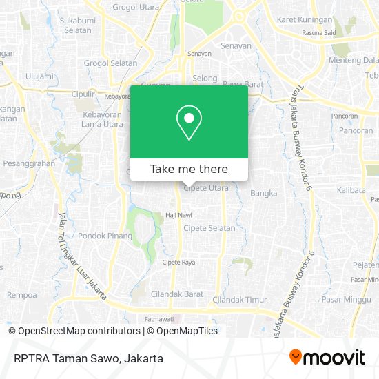 RPTRA Taman Sawo map