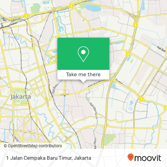 1 Jalan Cempaka Baru Timur map