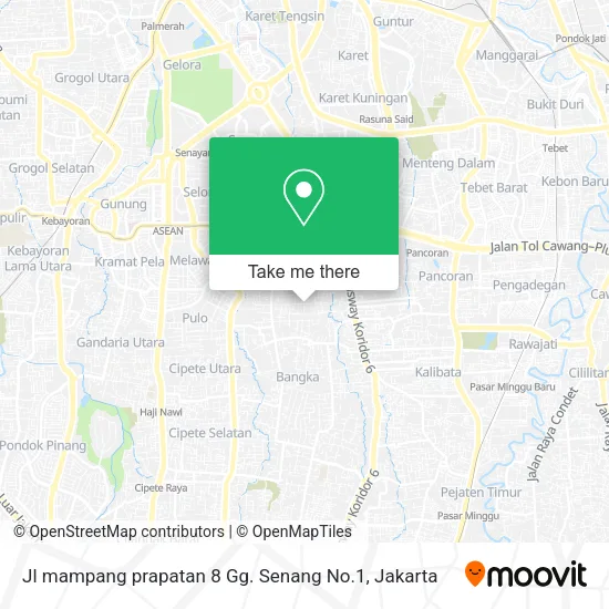 Jl mampang prapatan 8 Gg. Senang No.1 map