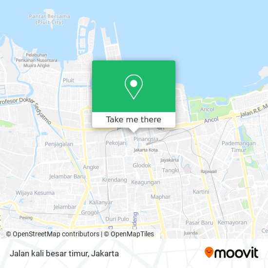 Jalan kali besar timur map