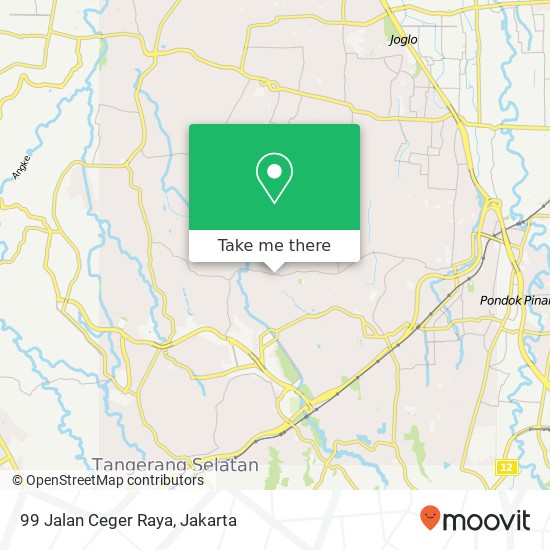 99 Jalan Ceger Raya map