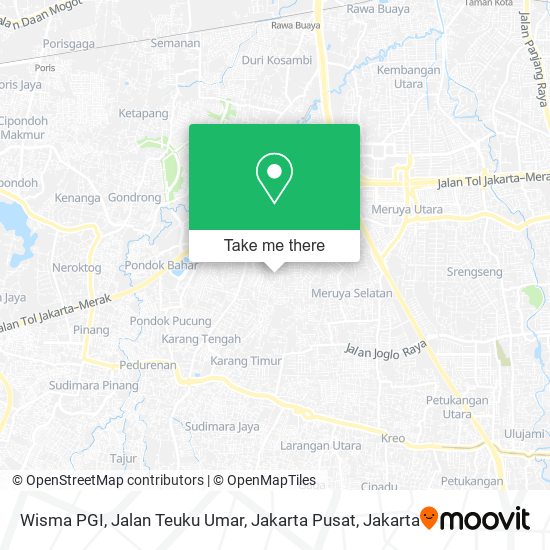 Wisma PGI, Jalan Teuku Umar, Jakarta Pusat map