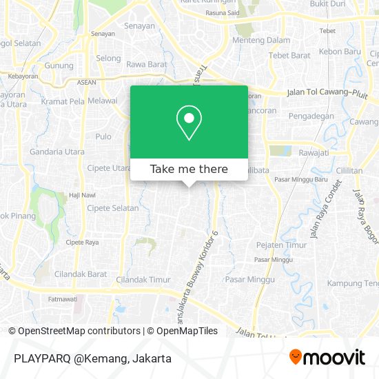 PLAYPARQ @Kemang map