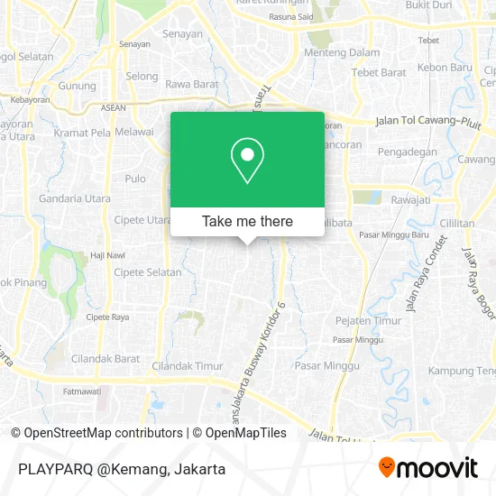 PLAYPARQ @Kemang map