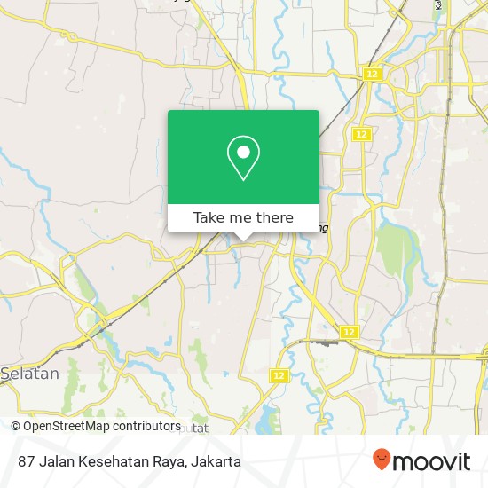 87 Jalan Kesehatan Raya map