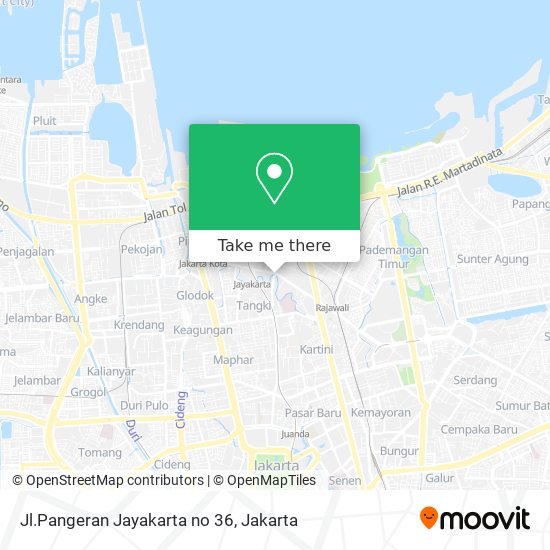 Jl.Pangeran Jayakarta no 36 map