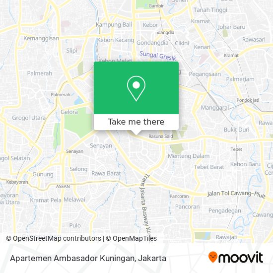 Apartemen Ambasador Kuningan map