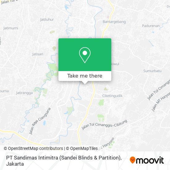 PT Sandimas Intimitra (Sandei Blinds & Partition) map