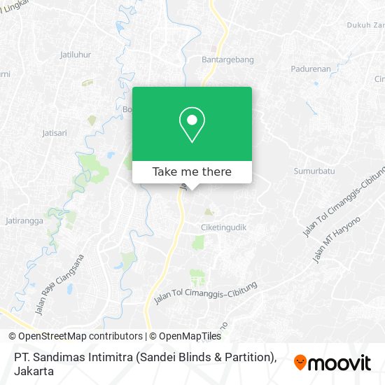 PT. Sandimas Intimitra (Sandei Blinds & Partition) map