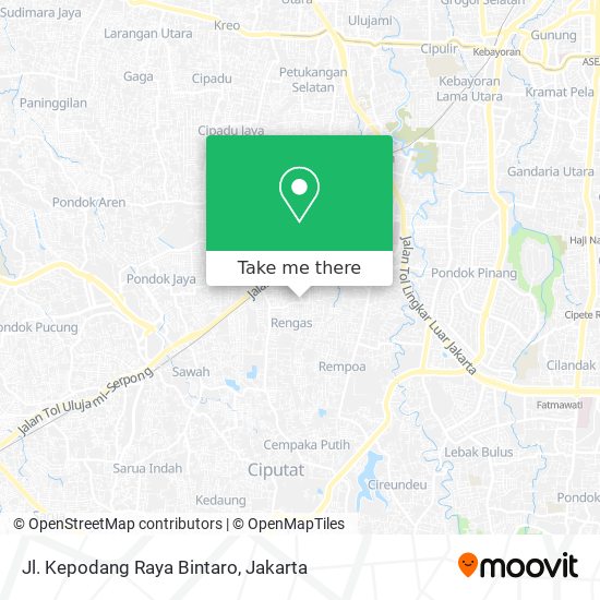 Jl. Kepodang Raya Bintaro map