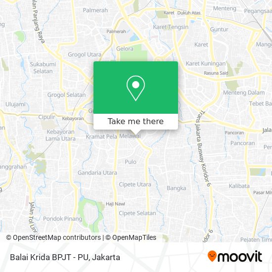 Balai Krida BPJT - PU map