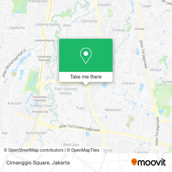 Cimanggis Square map