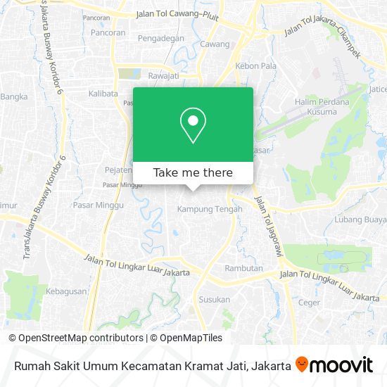 Rumah Sakit Umum Kecamatan Kramat Jati map