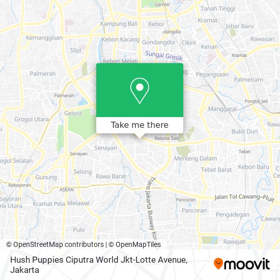 Hush Puppies Ciputra World Jkt-Lotte Avenue map