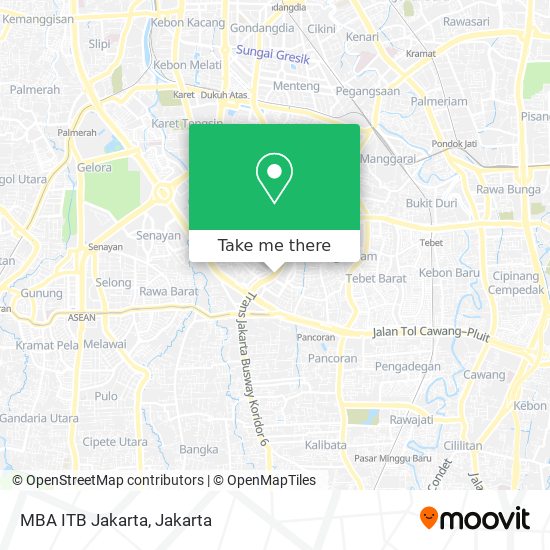 MBA ITB Jakarta map