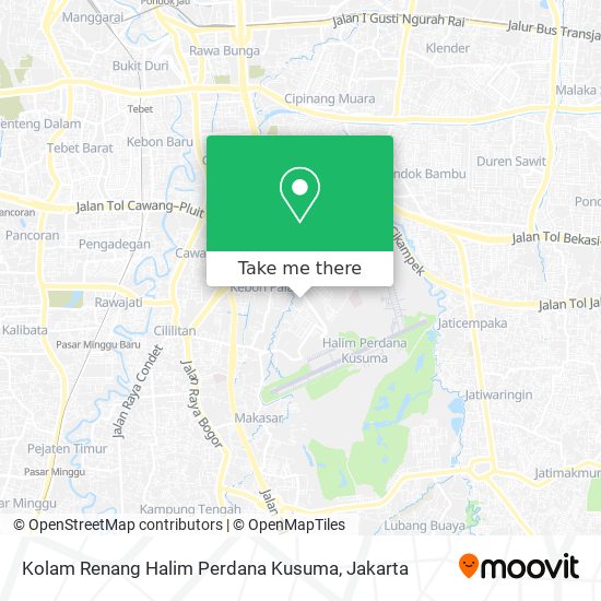 Kolam Renang Halim Perdana Kusuma map