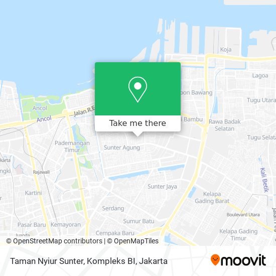 Taman Nyiur Sunter, Kompleks BI map