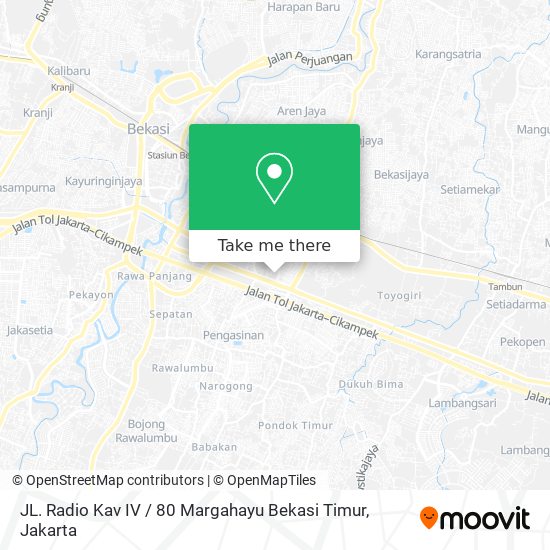 JL. Radio Kav IV / 80 Margahayu Bekasi Timur map