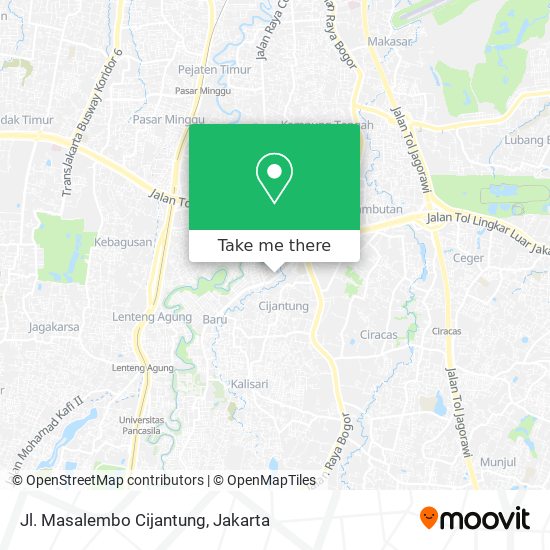 Jl. Masalembo Cijantung map