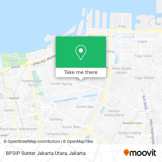 BP3IP   Sunter   Jakarta   Utara map