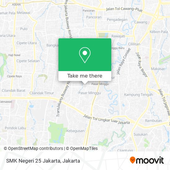 SMK Negeri 25 Jakarta map