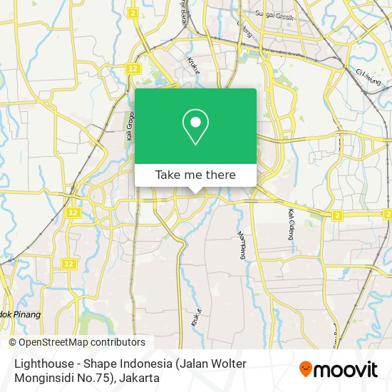 Lighthouse - Shape Indonesia (Jalan Wolter Monginsidi No.75) map