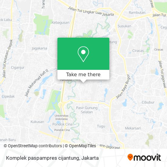 Komplek paspampres cijantung map