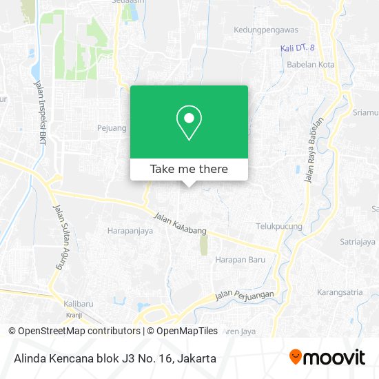 Alinda Kencana blok J3 No. 16 map