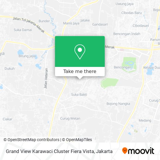 Grand View Karawaci Cluster Fiera Vista map