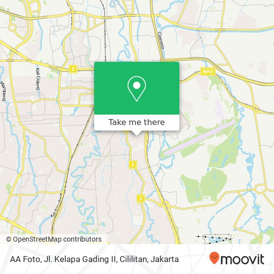 AA Foto,  Jl. Kelapa Gading II, Cililitan map