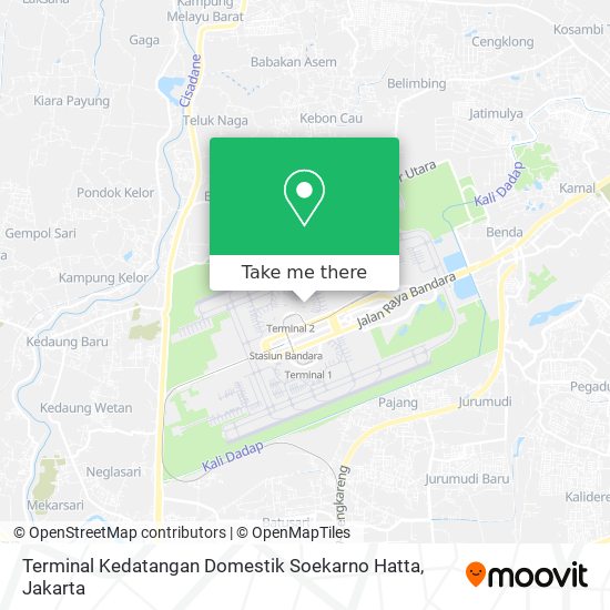 Terminal Kedatangan Domestik Soekarno Hatta map