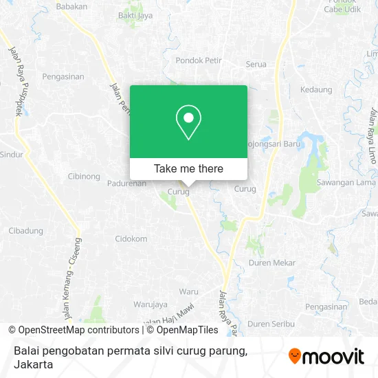 Balai pengobatan permata silvi curug parung map
