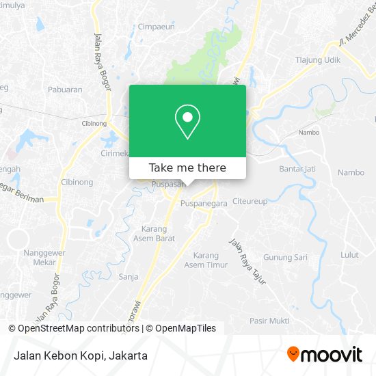 Jalan Kebon Kopi map