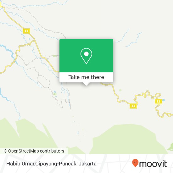 Habib Umar,Cipayung-Puncak map