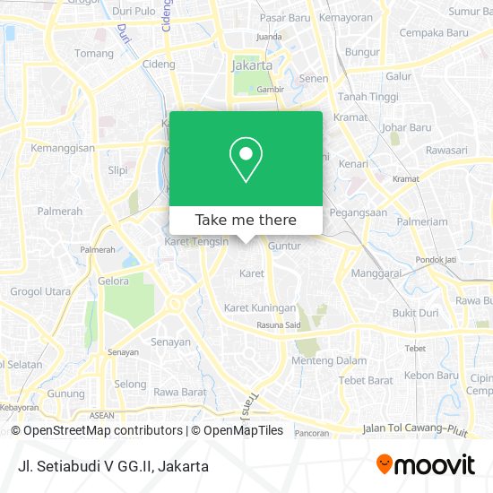 Jl. Setiabudi V GG.II map