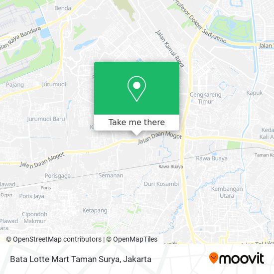 Bata Lotte Mart Taman Surya map
