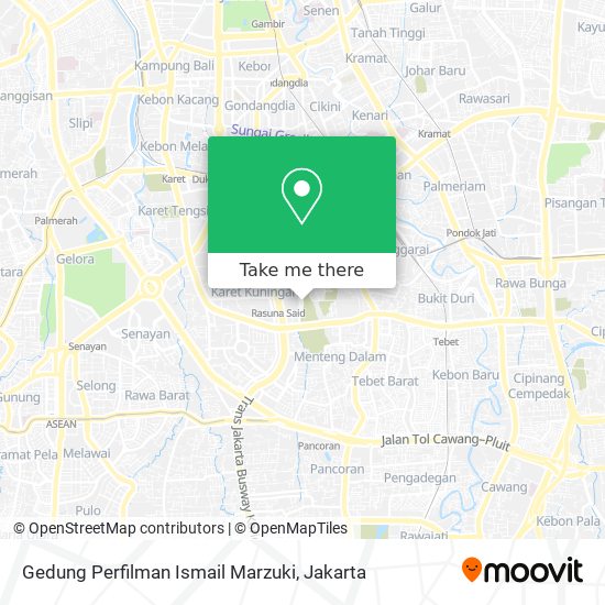 Gedung Perfilman Ismail Marzuki map