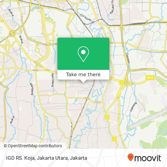 IGD RS. Koja, Jakarta Utara map