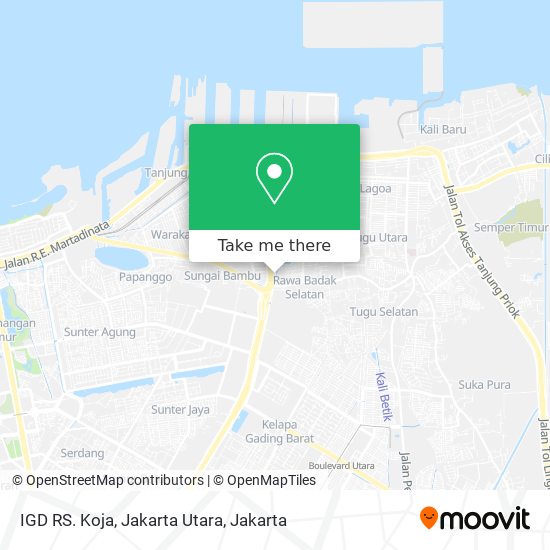 IGD RS. Koja, Jakarta Utara map