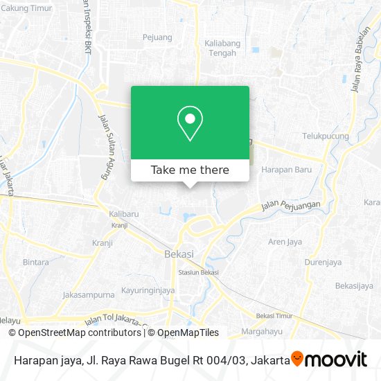 Harapan jaya, Jl. Raya Rawa Bugel Rt 004 / 03 map