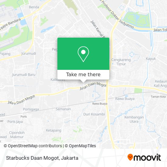 Starbucks Daan Mogot map