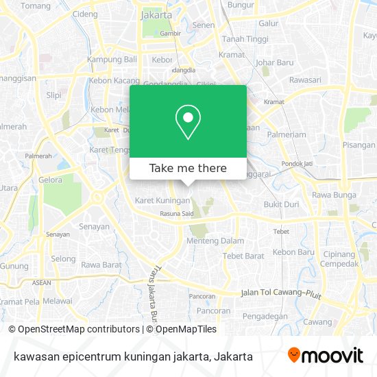 kawasan epicentrum kuningan jakarta map